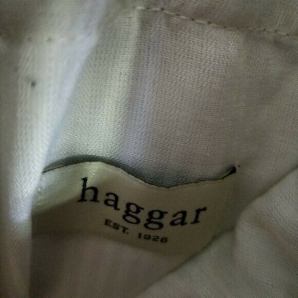 Haggar Mens Size 34x32 Tan Solid Chino Pants. - Picture 2 of 8